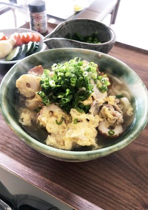 簡単！関西風、豚肉とちくわのおうどん-レシピのメイン写真