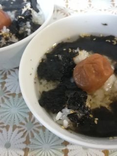 簡単めんつゆ海苔茶漬け-レシピのメイン写真