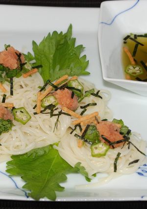 冷茶漬けで明太そうめん(*^-^*)-レシピのメイン写真