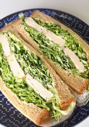 大葉と山葵でさっぱりチキンサンド-レシピのメイン写真