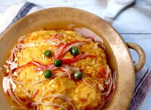 カニかまで！かに玉あんかけご飯☆天津飯風-レシピのメイン写真