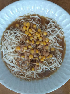 簡単!カレーツナコーンそうめん♪-レシピのメイン写真