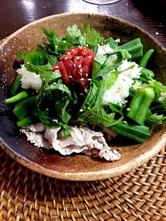 冷豚しゃぶの梅オクラみぞれ和え-レシピのメイン写真