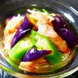 夏野菜☆なす・オクラとカニカマの酢の物