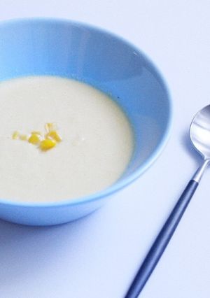簡単！とうもろこしと豆乳の冷製ポタージュ-レシピのメイン写真