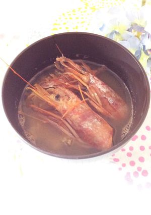捨てないで！お刺身海老頭でお味噌汁-レシピのメイン写真