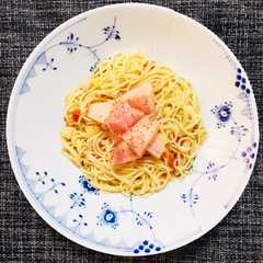 รูปของ 【10分】桃とトマトの冷製パスタ