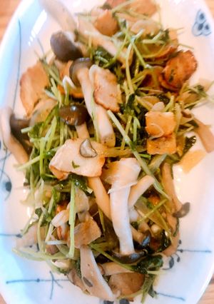 豆苗とベーコンの中華風炒め-レシピのメイン写真
