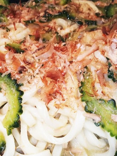 ゴーヤとツナのまぜ焼きうどん-レシピのメイン写真