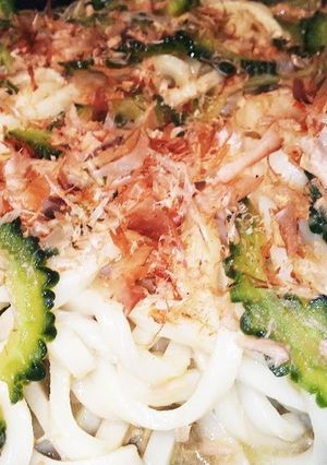 ゴーヤとツナのまぜ焼きうどん-レシピのメイン写真