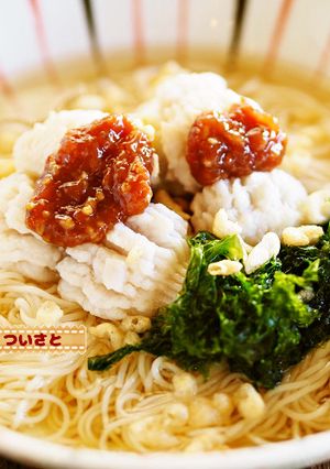 しっとり鱧とあおさの ぶっかけ素麺-レシピのメイン写真