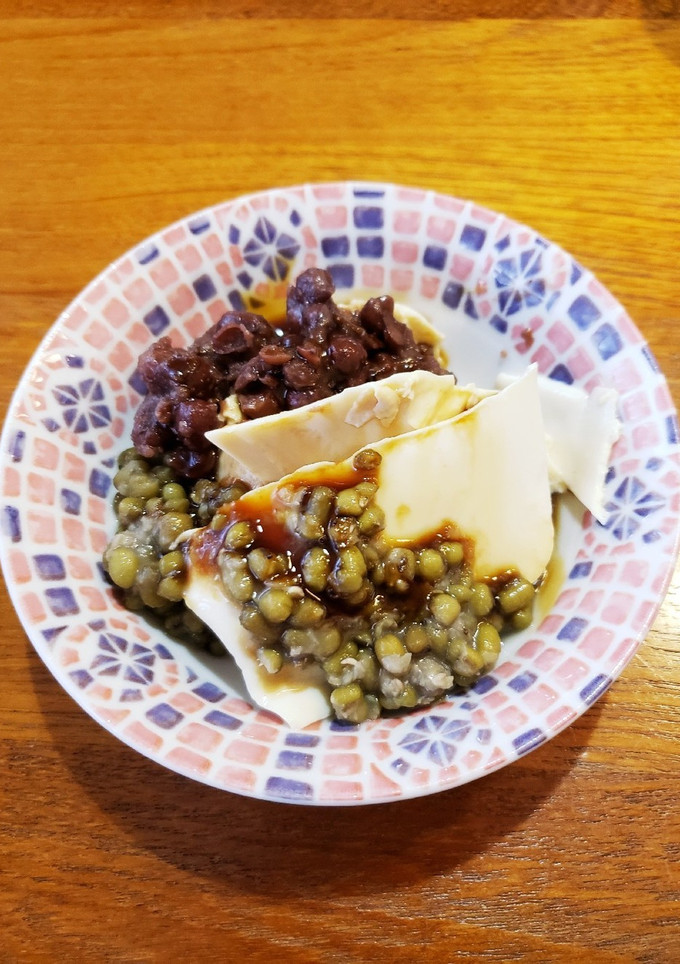 豆花の緑豆と小豆添え-レシピのメイン写真