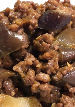 ナスひき肉のバーモントカレーパウダー炒め-レシピのメイン写真