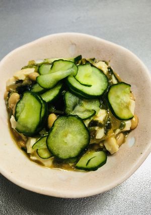 お味噌汁の残りでヘルシー納豆冷汁風-レシピのメイン写真