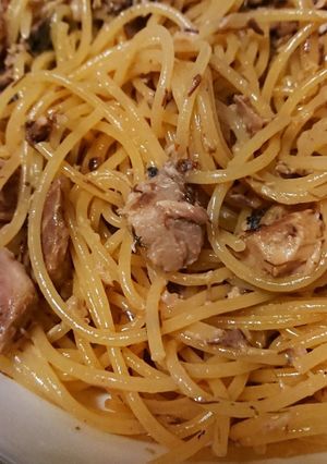 ものぐさレシピ☆さば缶とめんつゆパスタ-レシピのメイン写真