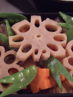 お弁当★おせち★お花れんこんの筑前煮★-レシピのメイン写真