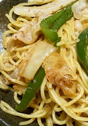 キムチ焼きそば-レシピのメイン写真