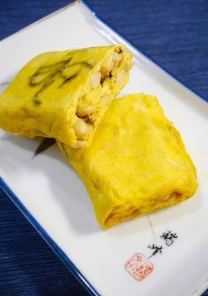 簡単！筋量アップ☆大豆塩昆布の出汁巻き卵-レシピのメイン写真
