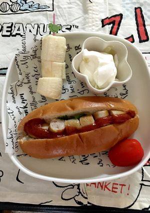 2歳〜野菜入りホットドッグ☆朝食、おやつ-レシピのメイン写真