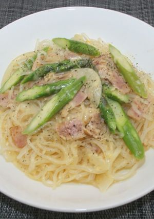 糖質☆乾燥こんにゃくパスタでカルボナーラ-レシピのメイン写真