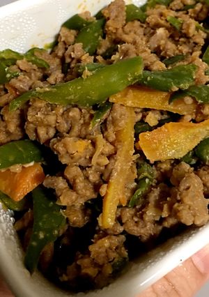 万願寺と肉味噌炒め-レシピのメイン写真