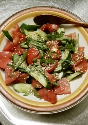 キュウリとトマトの中華合え-レシピのメイン写真