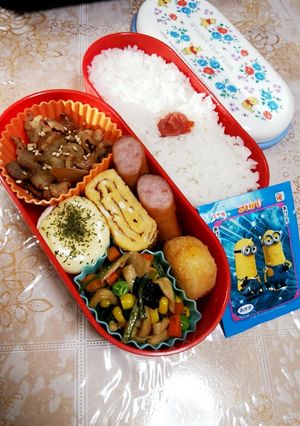 中2娘、お弁当8/5-レシピのメイン写真