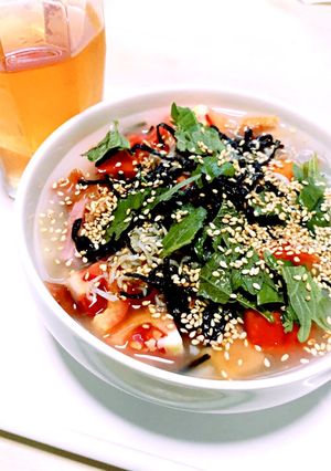 残りご飯対策☆冷おかゆ 栄養満点☆-レシピのメイン写真