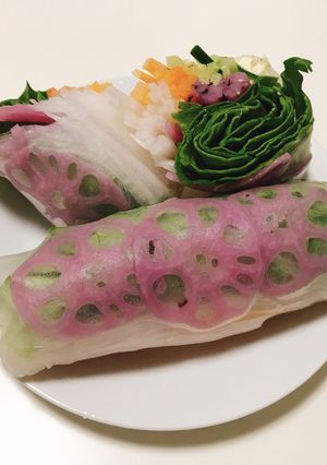 【熊谷喜八道場】レンコンの生春巻き-レシピのメイン写真