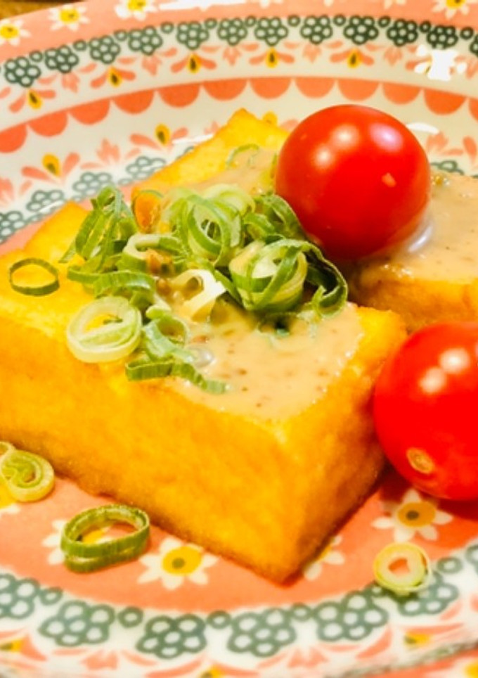 絹揚げ/絹厚揚げの☆簡単かけるだけ♪-レシピのメイン写真