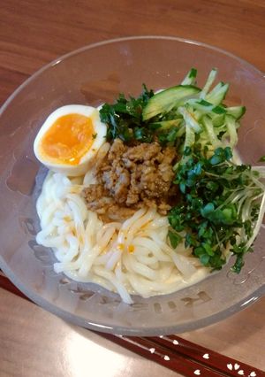 冷たいごま豆乳坦々うどん☆-レシピのメイン写真