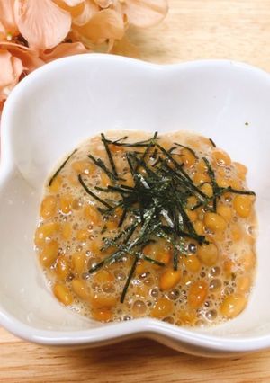 卵掛け納豆ꕤ鰹節&刻み海苔-レシピのメイン写真