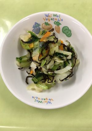 【保育園給食】キャベツの昆布浅漬け-レシピのメイン写真