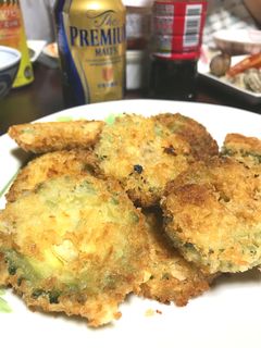 揚げない!ゴーヤ丸ごと輪切りフライ-レシピのメイン写真