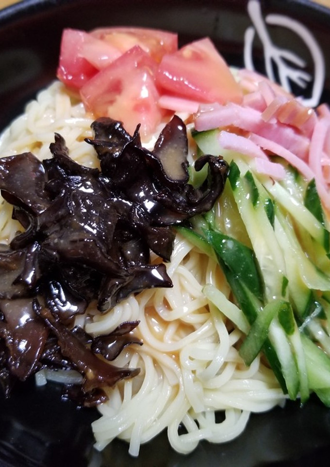 きくらげ佃煮のせ冷やし中華-レシピのメイン写真