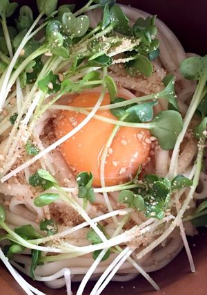 簡単、釜玉うどん-レシピのメイン写真