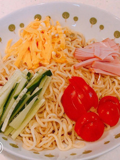レンジで簡単!焼きそば蒸し麺で、冷し中華-レシピのメイン写真