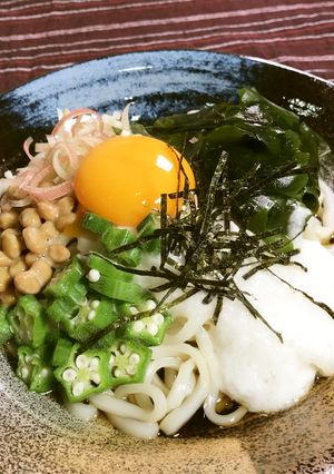 美人レシピ・ネバネバうどん-レシピのメイン写真