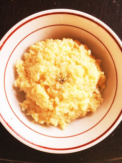 残りご飯から!お鍋でめんつゆ卵粥♡-レシピのメイン写真