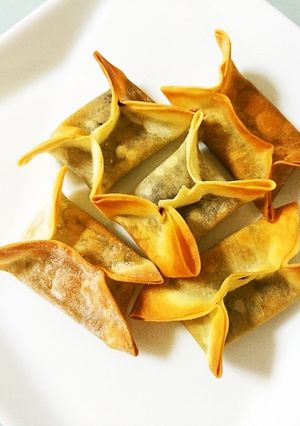 餃子の皮でパイ風♫パリパリチョコ包み焼き-レシピのメイン写真