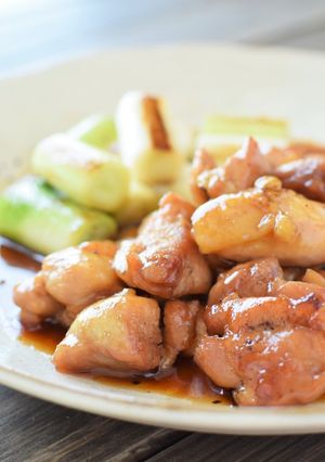 ～簡単焼き鳥～鶏もも×ネギの照り炒め-レシピのメイン写真