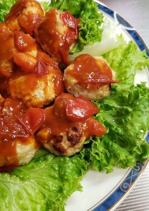 疲れに!　鶏胸スタミナぼぉる-レシピのメイン写真