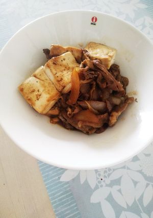 簡単！豚肉で肉豆腐♪-レシピのメイン写真