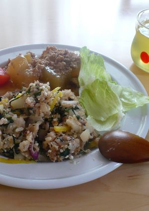 冷蔵庫の半端モノ☆炒めご飯!-レシピのメイン写真