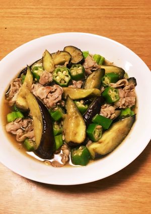 腸まで届く茄子オクラと豚バラの中華餡かけ-レシピのメイン写真