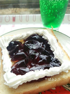 コーヒーゼリーでスイーツなトースト-レシピのメイン写真