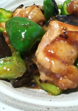 簡単♪香ばし鶏肉と茄子のニンニク醤油炒め-レシピのメイン写真
