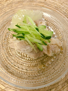 鶏肉と冬瓜の酒蒸し-レシピのメイン写真