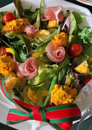 ポリクック『かぼちゃのブーケサラダ』-レシピのメイン写真