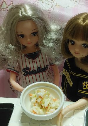 リカちゃんサイズ♡野球シリꕤコールスロー-レシピのメイン写真